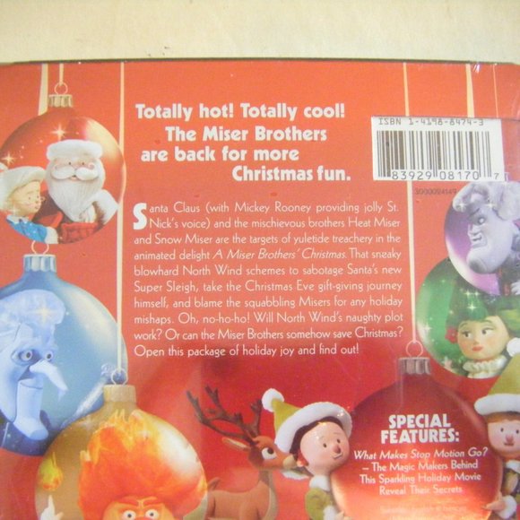 A Miser Brothers' Christmas Unopened DVD Cartoon Animation Holiday - Picture 4 of 4